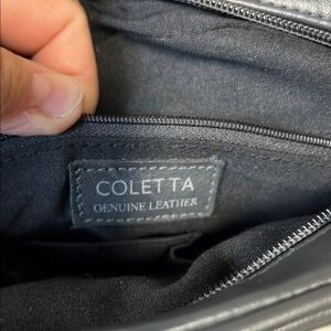 Coleta Black Leather Women's Bag